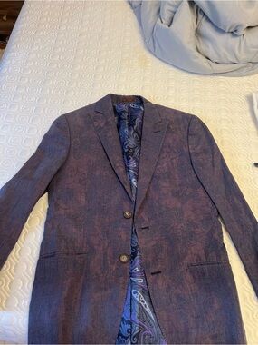 ETRO Men's Purple Floral Blazer - Stylish Evening Sport Coat